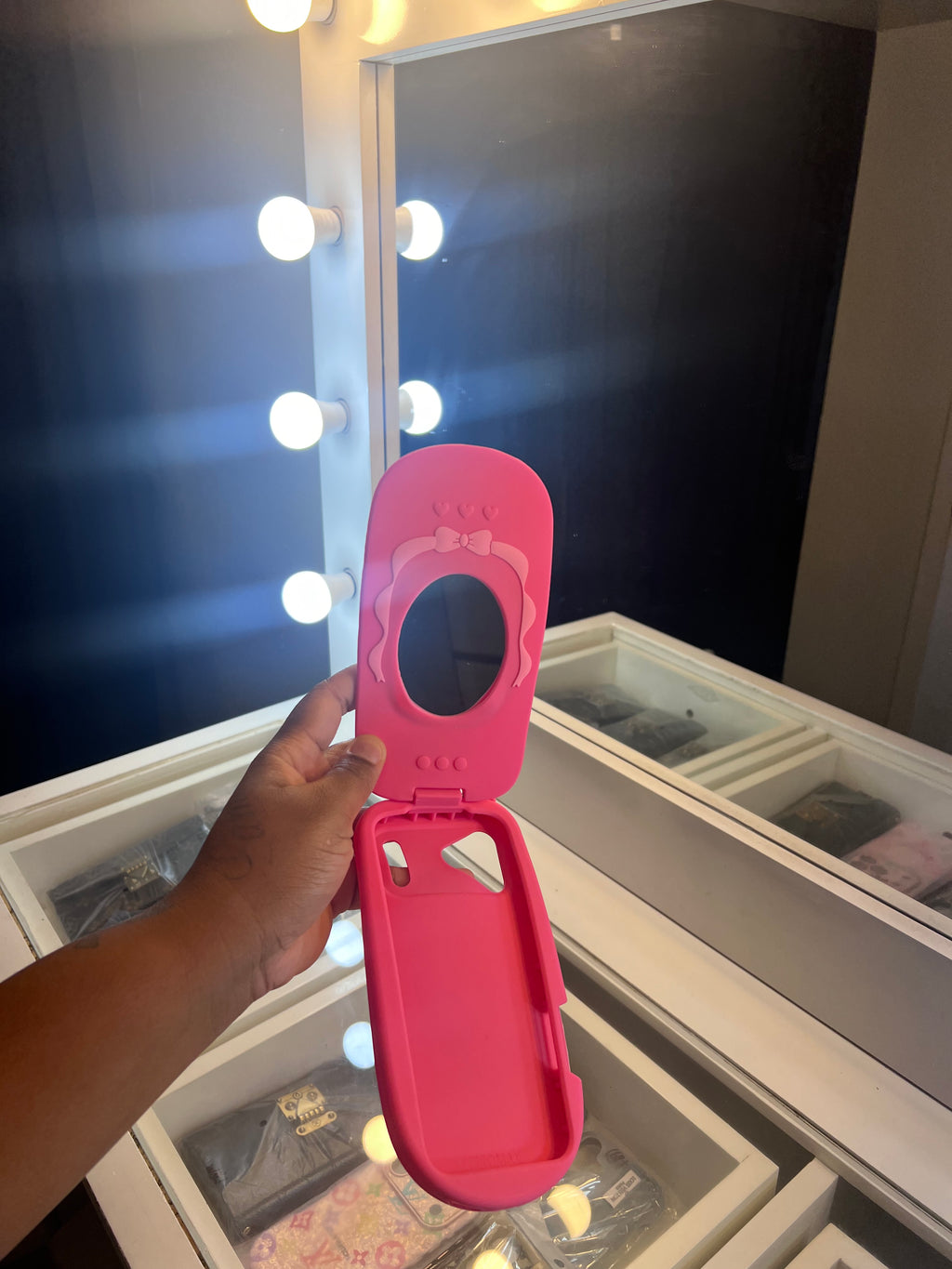 Pink Flip Phone Case