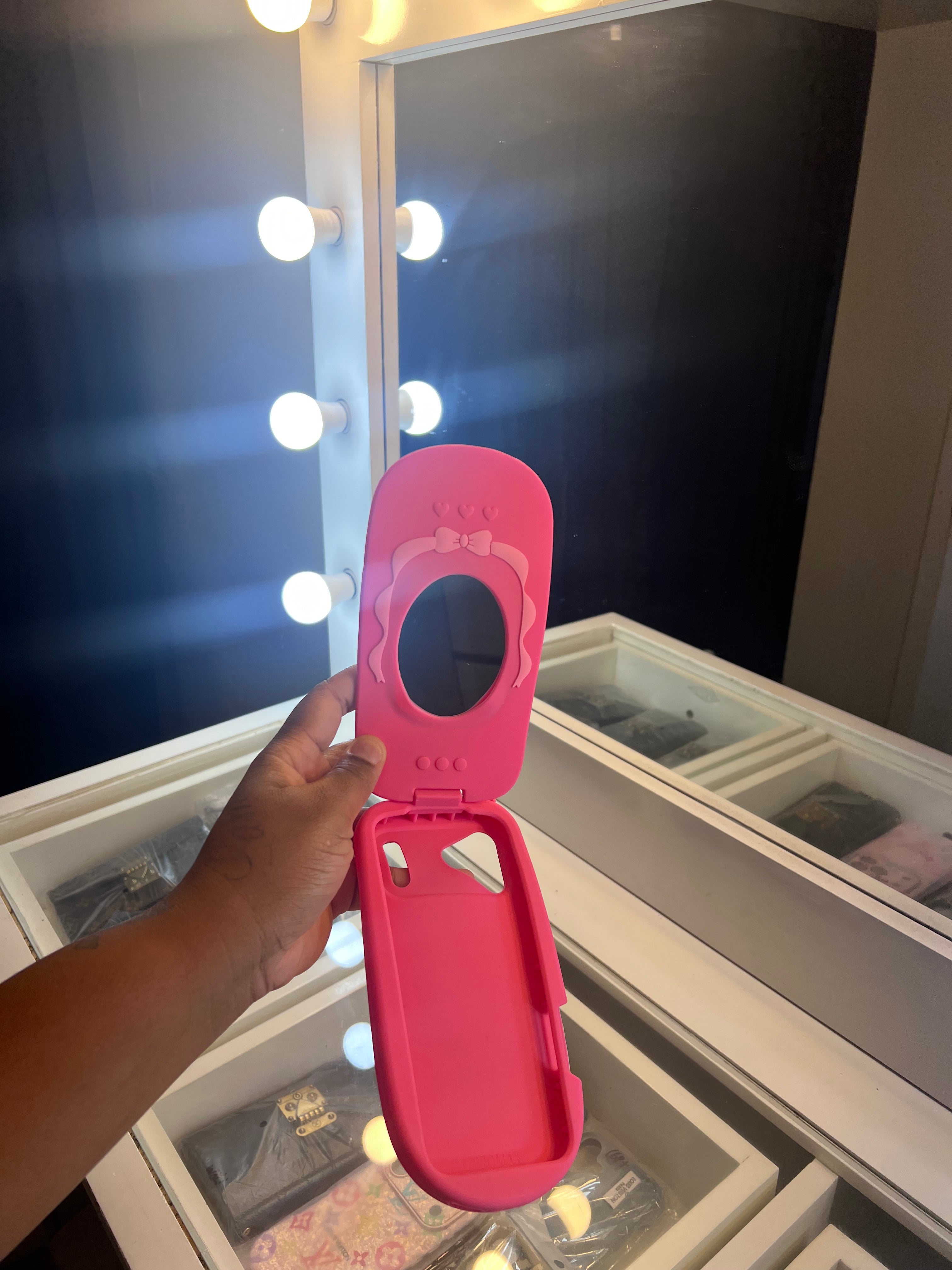 Pink Flip Phone Case